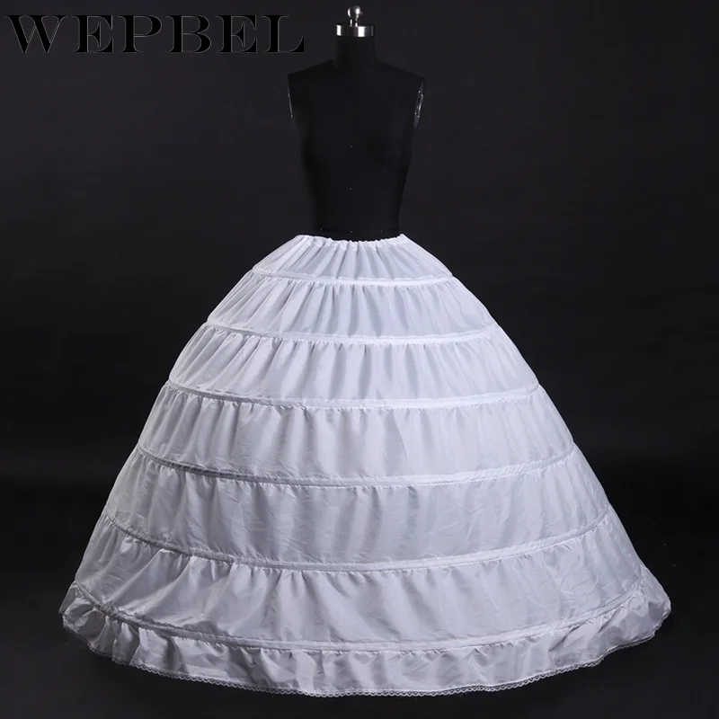 

WEPBEL Wedding 6 Hoop Ball Gown Crinoline Bridal Dress Petticoat