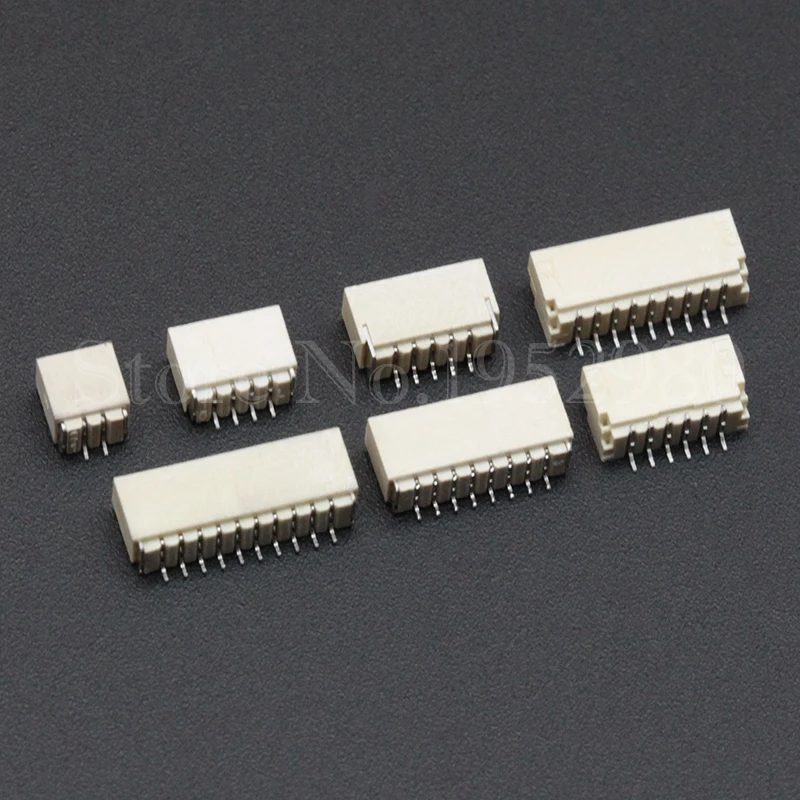 Коннектор SH1.0 100 шт. Шаг 1 0 мм SMD горизонтального типа 2/3/4/5/6/7/8/9/10/11/12P Штекерный