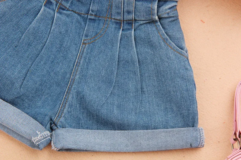 Шорты для девочек коллекция года, летняя одежда для маленьких девочек детская одежда модные Универсальные джинсовые шорты Детская одежда для девочек возрастом от 1 года до 15 лет