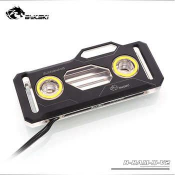 

Bykski RAM Water Cooling Block use for Dual Channel 2pcs RAM or 4 Channel 4pcs RAM Cooled Transparent Radiator with 5V 3PIN RGB