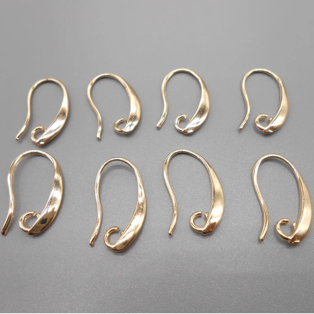 10PCS NEW Jewelry Design Finding ROSE GOLD Pinch Bail Hooks For Stone Earring