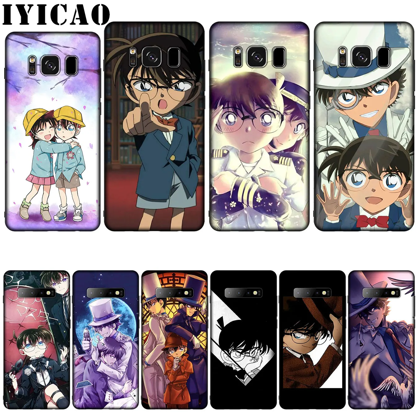 IYICAO Japanese Anime Detective Conan Silicone Soft Case for Samsung Galaxy S10 S9 S8 Plus S6 S7 Edge S10e E Cover |