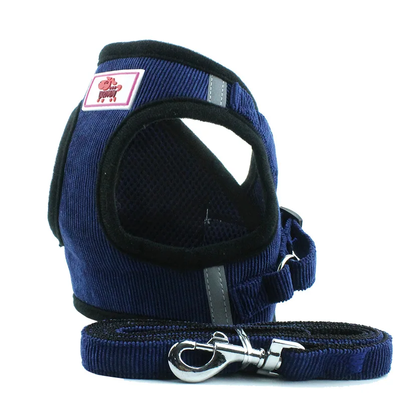 Nylon Reflective Mesh Puppy Cat Harnesses Vest Dog Harness For Chihuahua Pug Small Medium Dogs Harness Walking Lead  (5)