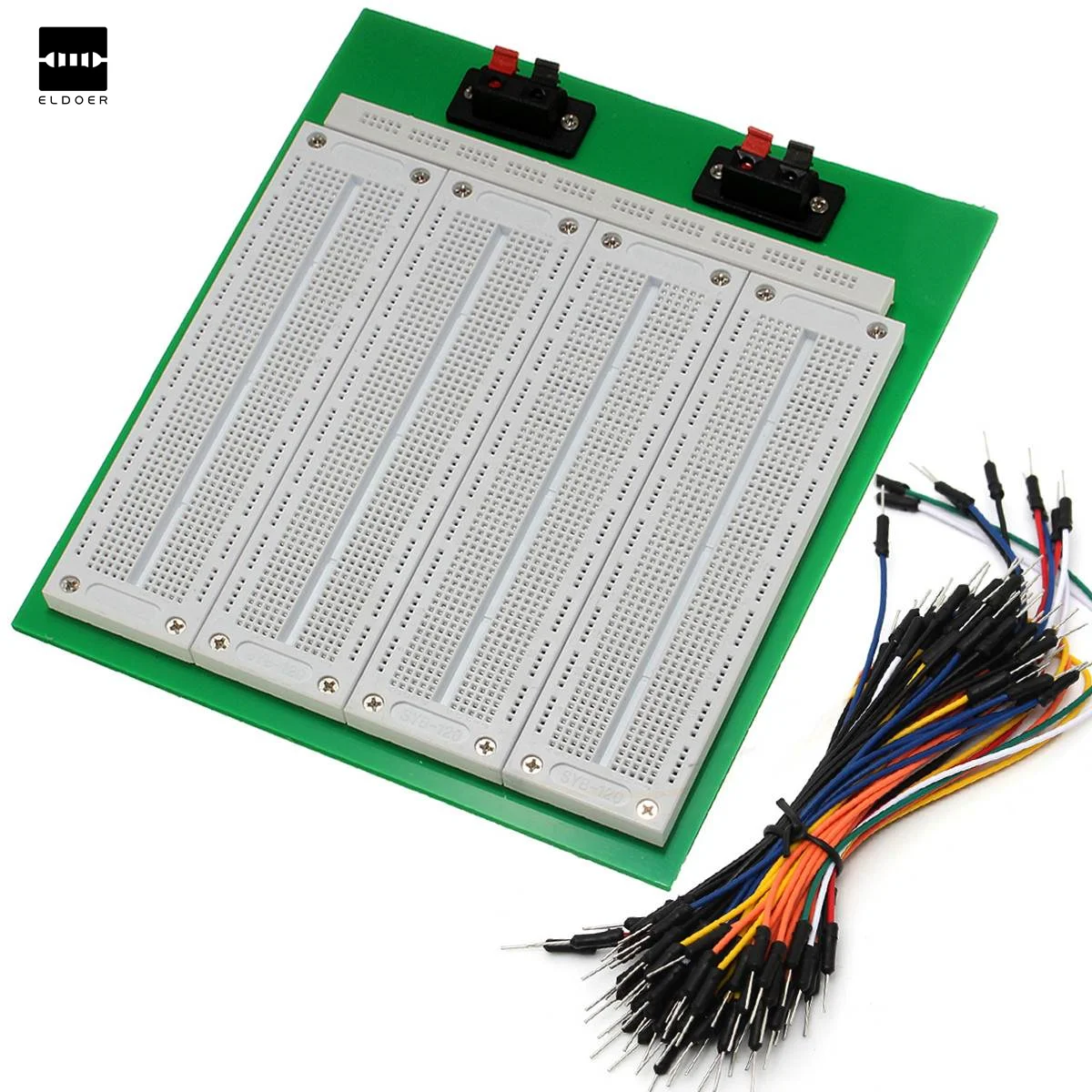 

New Electric Unit 2860 Tie Points Solderless PCB Breadboard w/ Switch +65pcs Jumper Wire Cable Wholesale Universal