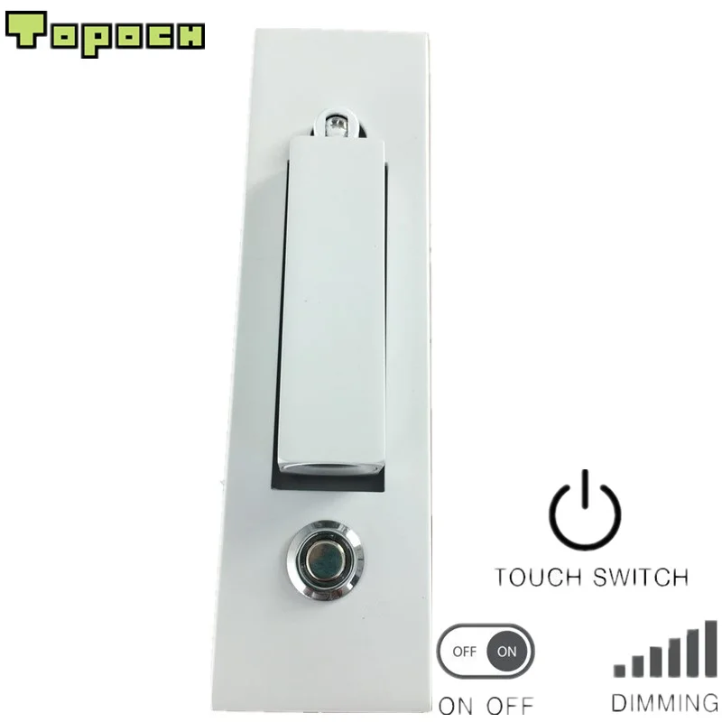 Topoch Bedroom Night Light White 3W Rectangular Head Swivels 90degree Left/Right/Forward Docks into Semi-Recessed Backplate