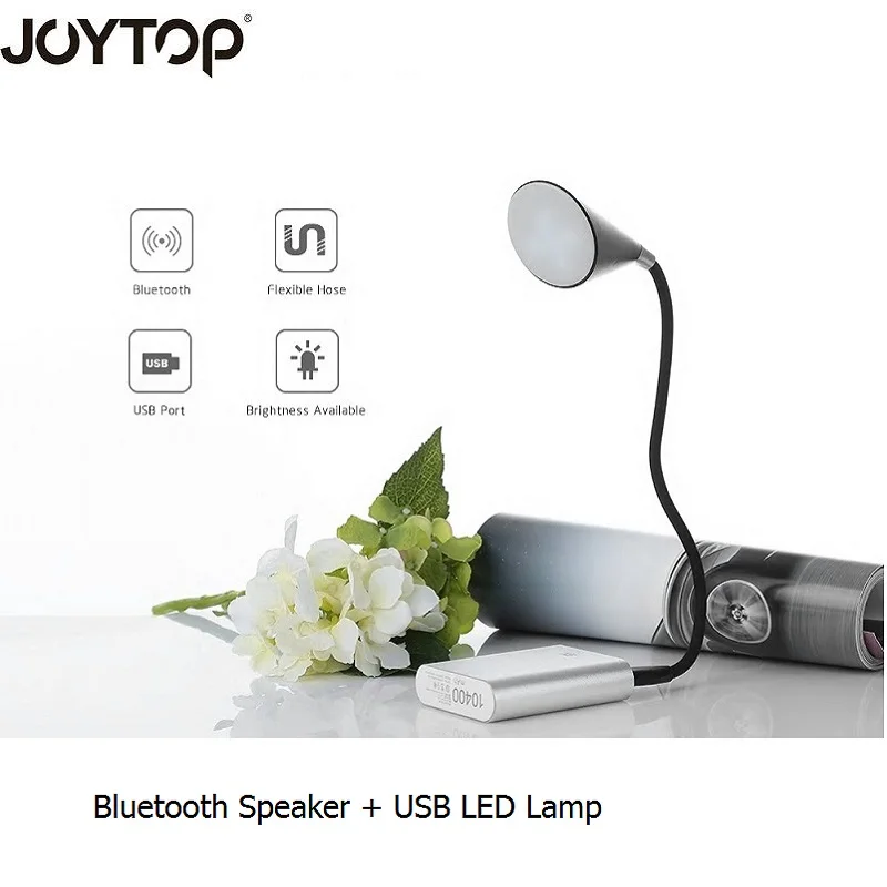 

JOYTOP USB Bluetooth Speaker Touch Switch Multifunctional Dual Color LED Lamp USB Table lamp Desk lamp with bluetooth speaker