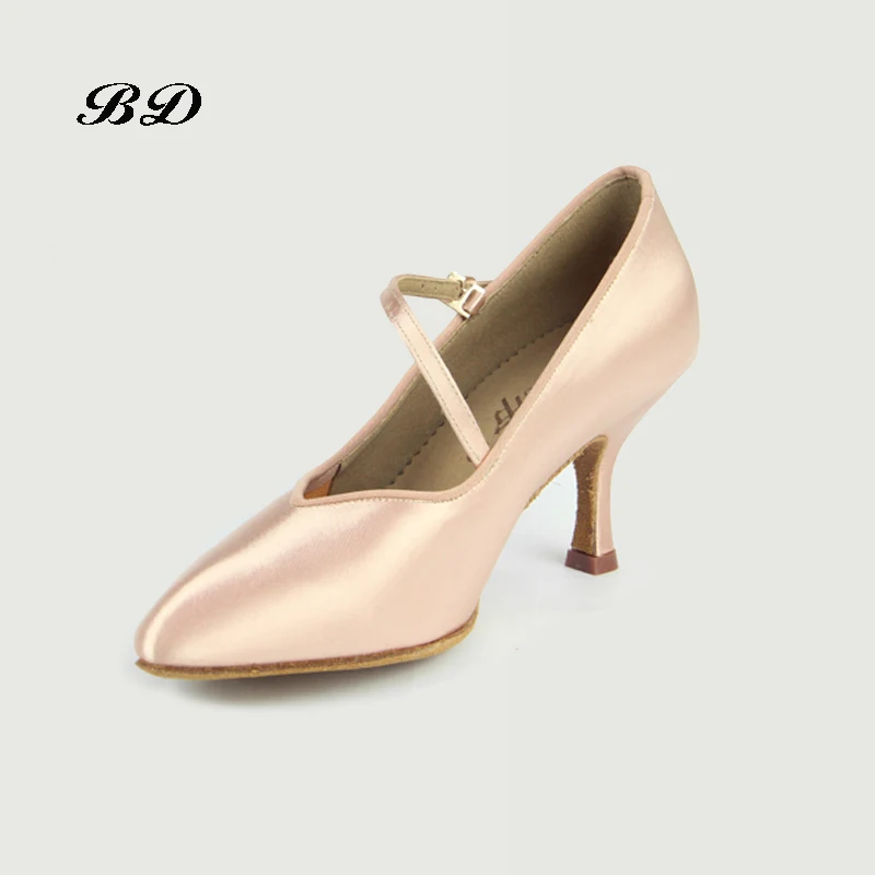 baratas Menina Sapatilhas Sapatos Mulheres Salão De Baile Latino Modernos sapatos de Dança Jazz Cetim Importado resistente ao Desgaste Sola BD 138 Confortável Brilho