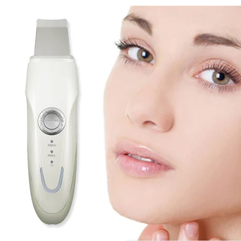 

Ultrasonic Wave Face Skin Scrubber Blackhead Acne Removal Facial Cleaning Vibration Massager Peeling Shovel Exfoliator Machine