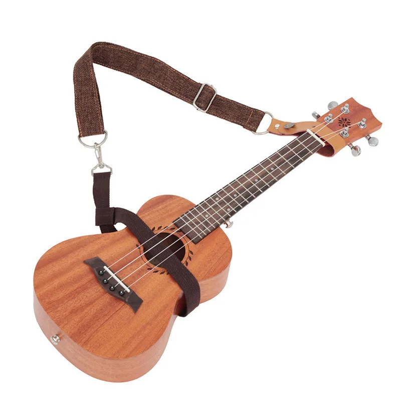 

Longteam New Hawaii Small Guitar Ukulele Strap 4 Strings Tail Nail Free Messenger Ukulele Straps Musical Instrument Accessories