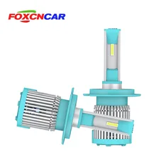 FOXCNSUN H4 LED H7 H1 H4 H11 Car Headlight 1860 Chips 72W Led bulbs HB4 HB3 9006 9005 HI LO BEAM Canbus 8000LM 6500K Auto lamp