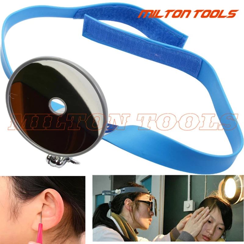 

Forehead Reflective Mirror Frontal Otolaryngology Head Mirror Forehead Viewfinder For Ear Nose Throat 1pc Earpick Cleaning spoon