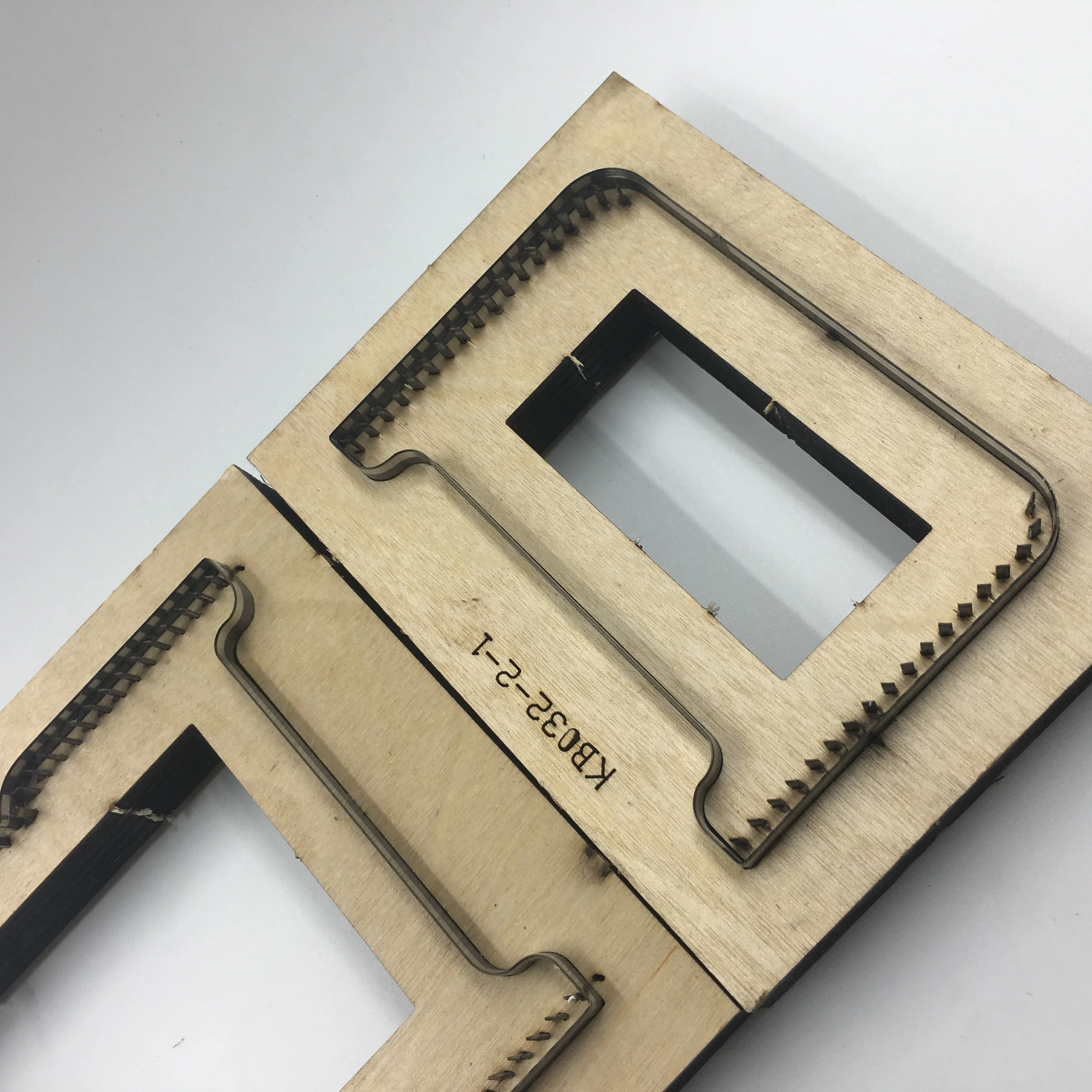 Японский стальной нож DIY кожаный держатель для карт Samll кошелек деревянный