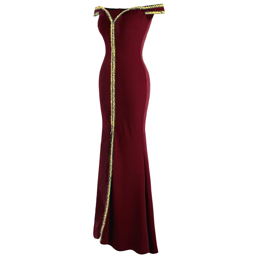 Angel-fashions Women's Evening Dresses Long Boat Neck Slit Black Party Gown Formal Dresses Birthday Gift Mother Git Dress 398 Angel-fashions Women's Evening Dresses Long Boat Neck Slit Black Party Gown Formal Dresses Birthday Gift Mother Git Dress 398