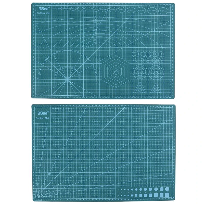 A3 ПВХ 45 см x 30 см, двусторонний бумагорез 5 слоев резки мат для квилтинга с линейкой подходит для Бумага карты ткань