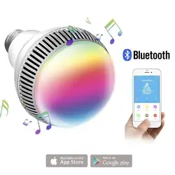 E27/E26 AC85-264V лампа умный светодиодный лампочка Bluetooth управление RGB цветной музыкальный динамик Таймер 110 В/220 В/240 В