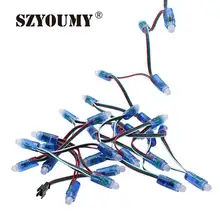 SZYOUMY выбор WS2811 светодиодный круглый пиксельный модульный 12 мм IP68 Водонепроницаемый DC 5 V Полный Цвет RGB гирлянды светодиодные рождественские светодиодные лампы быстрая