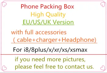 

20pcs/lot High Quality Version Phone Packaging Packing Box Case For 8 8plus x xs xr xsmax With Full Accessories Package Box
