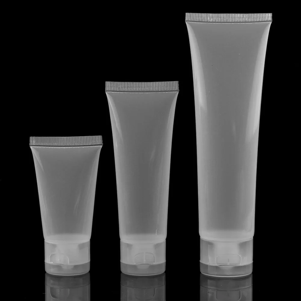 

3Pcs/Set Soft New Empty Plastic Portable Tubes Squeeze Cosmetic Cream Lotion Travel Bottle Makeup Tool Beauty