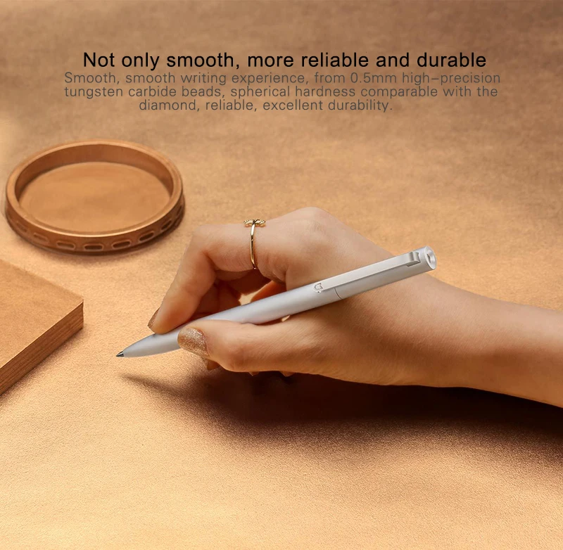 Новейшая оригинальная металлическая ручка-знак Xiaomi 9,5 мм ручка-знак PREMEC гладкая швейцарская черная сменная Золотая/серебряная прочная ручка-знак