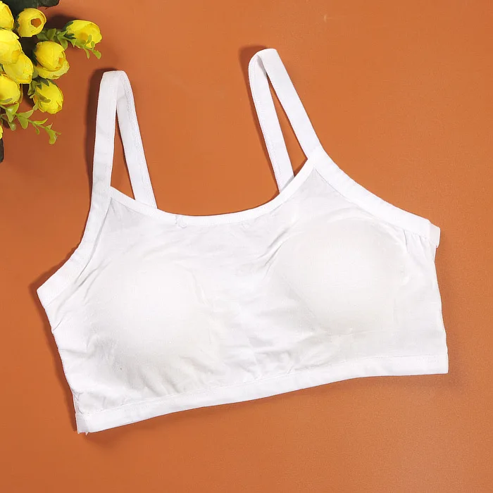 Kids Girls Cotton Underwear Training Bra Sleeping Vest Children