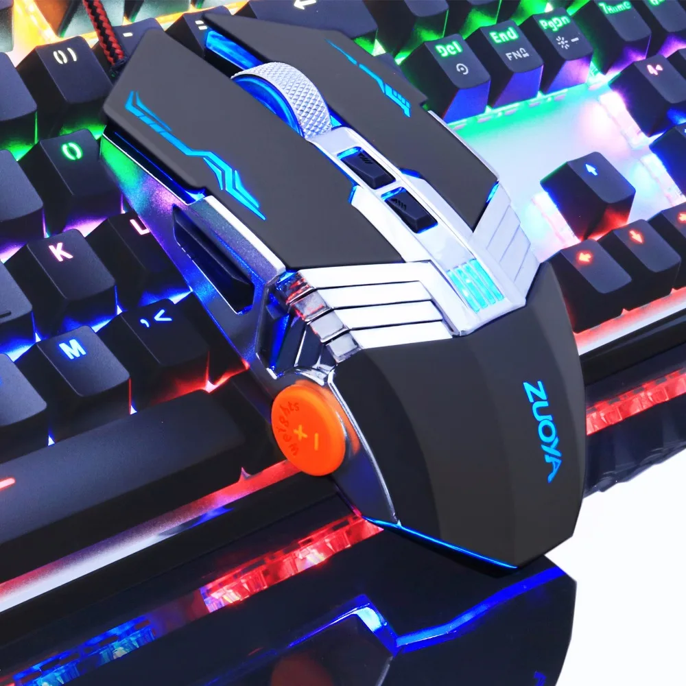 

ZUOYA Gaming Mouse Professional Gamer Mouse 4000DPI Adjustable USB Wired Mice LED Optical Mouse for Laptop Computer FPS Game