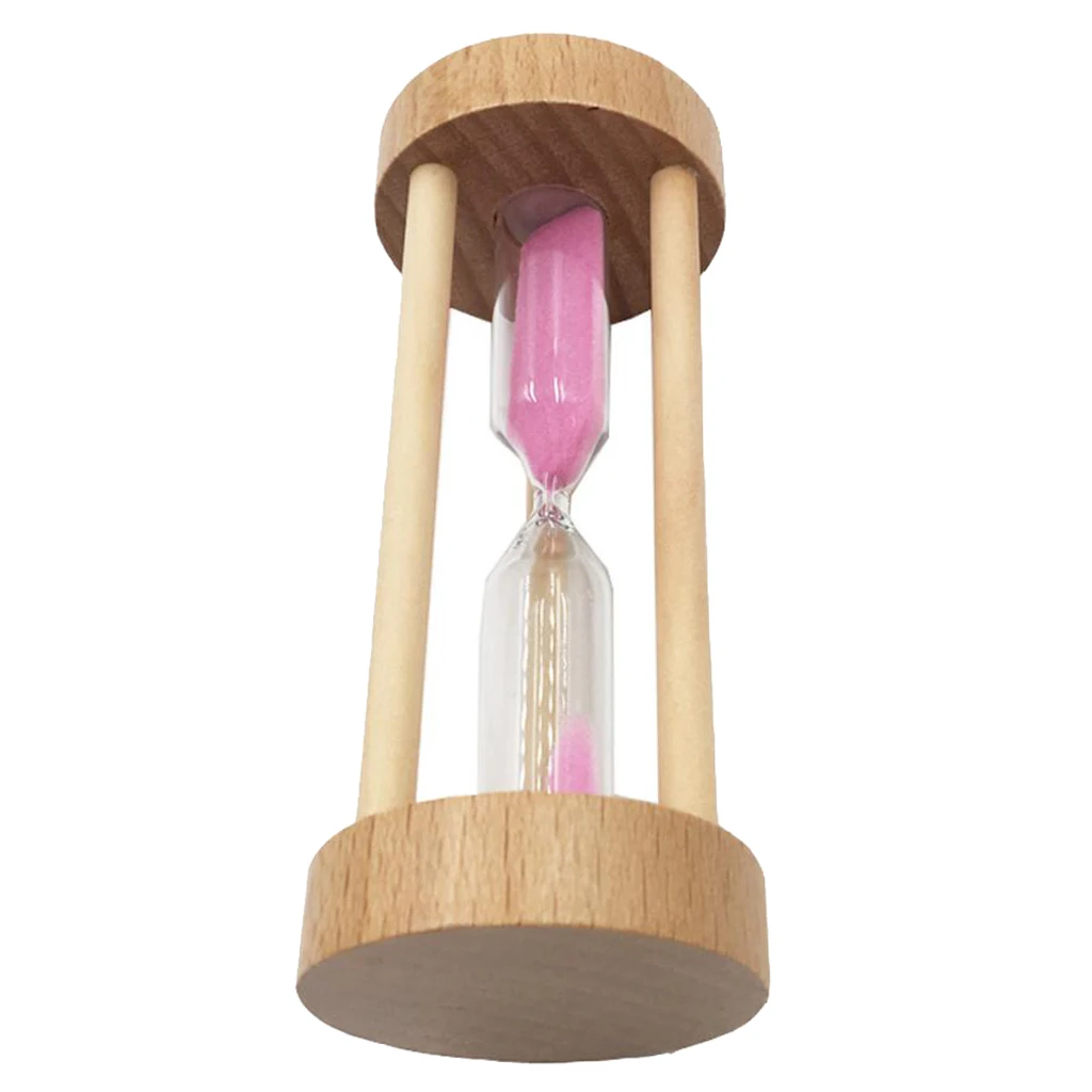 1Pcs 3minutes Wooden Frame Colorful Hourglass Sandglass Sand Clock Timers Kitchen Egg Cooking Timer Counts Watch