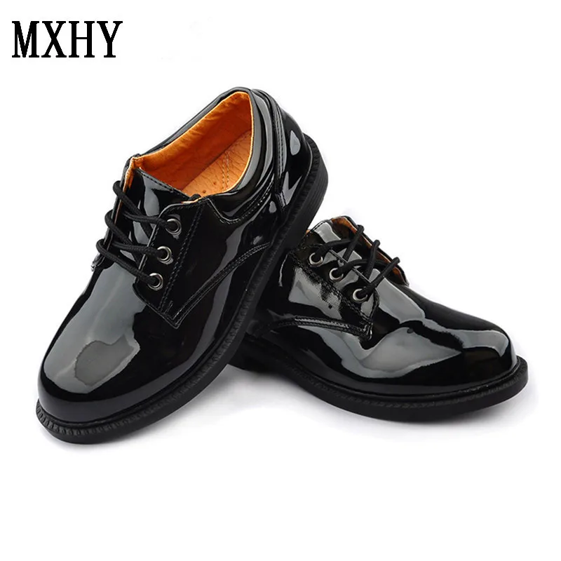 

Boys Black Bright England Leather Shoes Dance Formal Dress Shoes For School Teens Boys Stage Perform Party Wedding Shoes Big 41