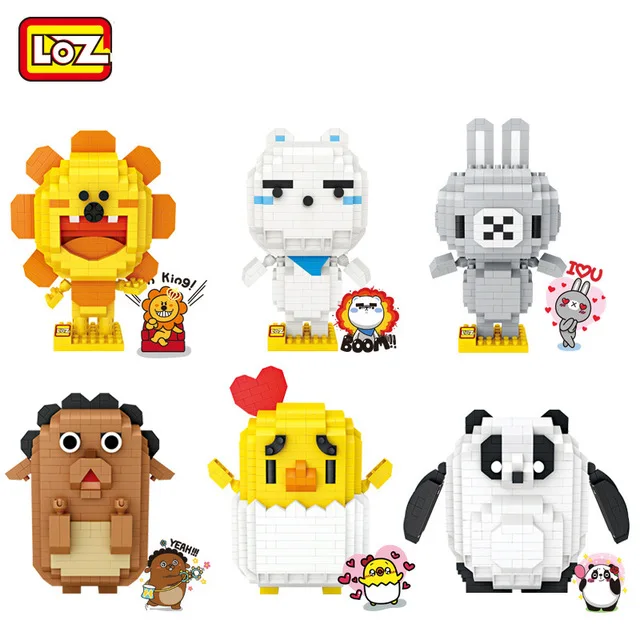 LOZ-Diamond-Blocks-Lion-Bear-Bricks-Building-Blocks-Rabbit-Cow-Chick-Panda-LOZ-Blocks-set-Constellation.jpg_640x640