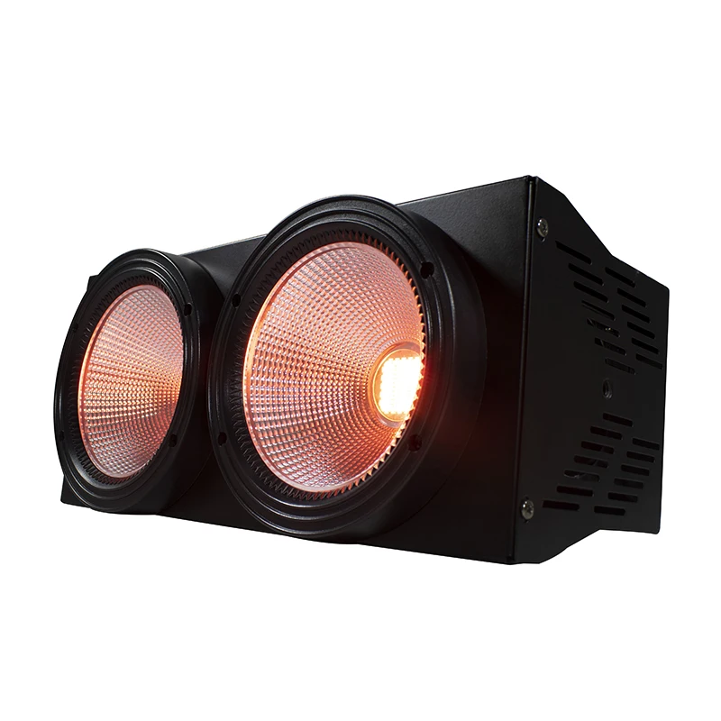 2 глаза 2x100 Вт светодио дный Блиндер 200 Вт удара номинальной RGBW + UV 6IN1 DMX эффект освещения освещение аудитории DJ оборудование дискотека