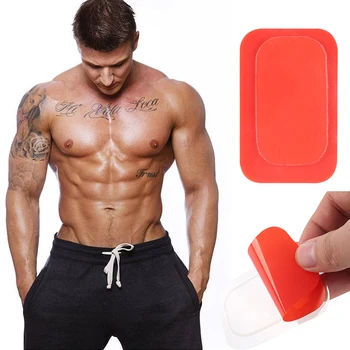 

2pcs Gel Pads Stickers Fitness Full Body Massager Silicone Hydrogel Mat Replacement for Smart Abdomen Muscle Training Stickers