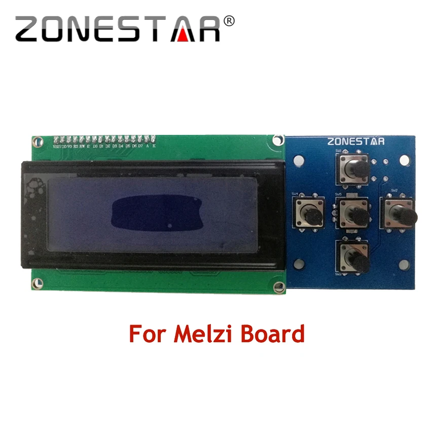  2004 LCD display and 5 KEYS KEYPAD Melzi board RepRap 3D Printer kit Mendel Prusa i3 5 KEYS ZONESTAR P802D P802S P802G  P802Q 