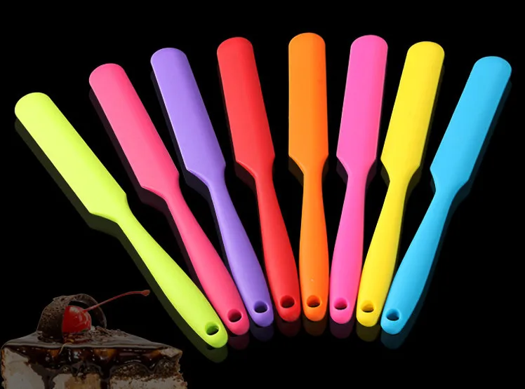 free shipping long spatula silicone kitchen tools butter spatula long pastry baking spatula in