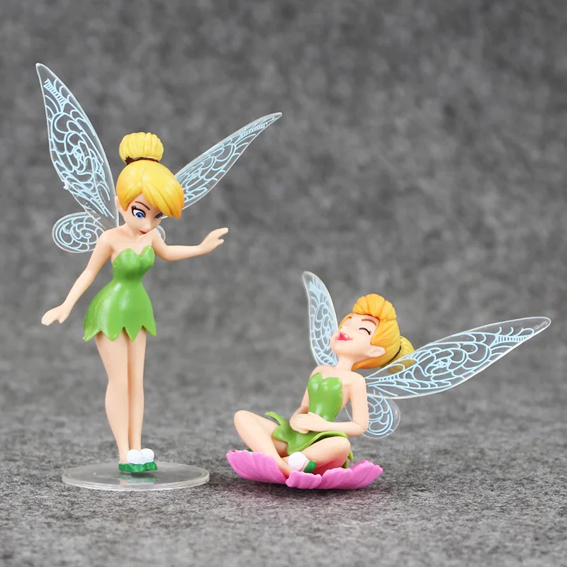 4 шт./лот Tinkerbell Фея фигурки Набор красоты эльфа модель куклы подарок для мальчиков и девочек