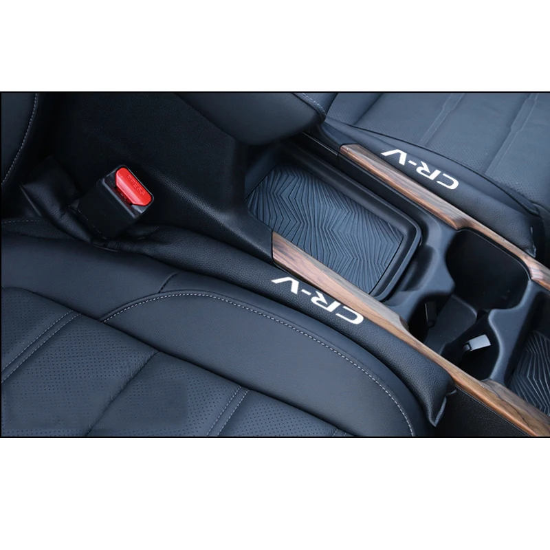 

2pcs Car Styling Accessories PU Leather Leakproof Protective Seat Gap Slot Stopper Padding for Car Seat Cover for Honda CRV CR-V