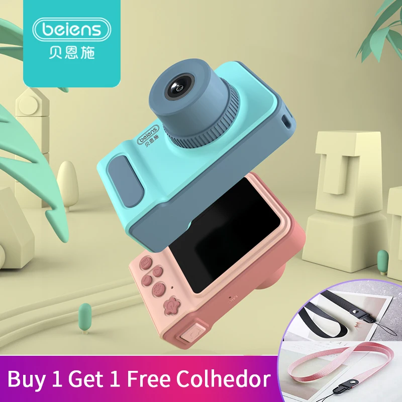 

Beiens Kids Camera Toys Baby Cool Digital Photo Camera 32G Children Educational Toy 12 Languages Supported Birthday Gift