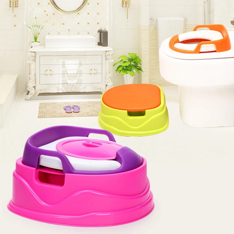 3 in 1 Eco friendly PP colorful baby toilet poo potty stool trainerin