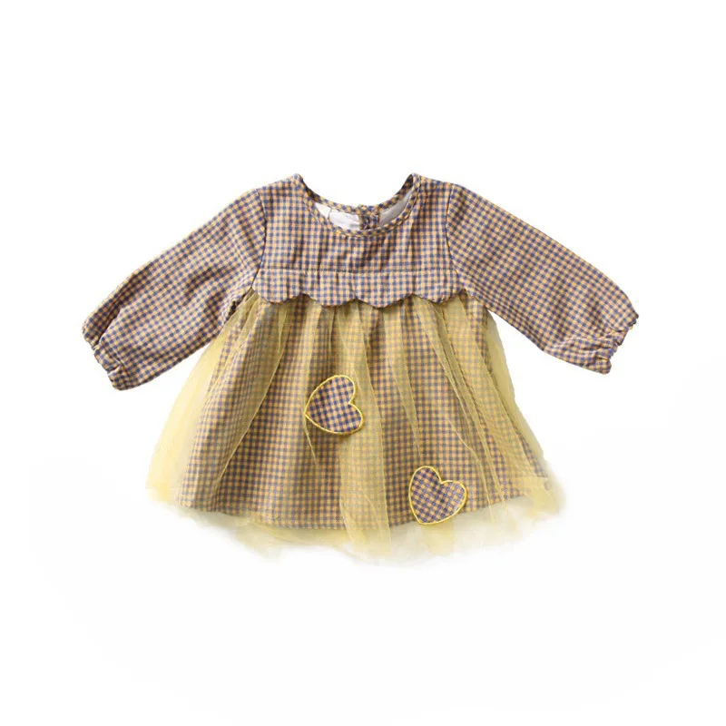

Fashion style pattern geometric printed girls dress long sleeve casual kids clothes polyest girls clothes