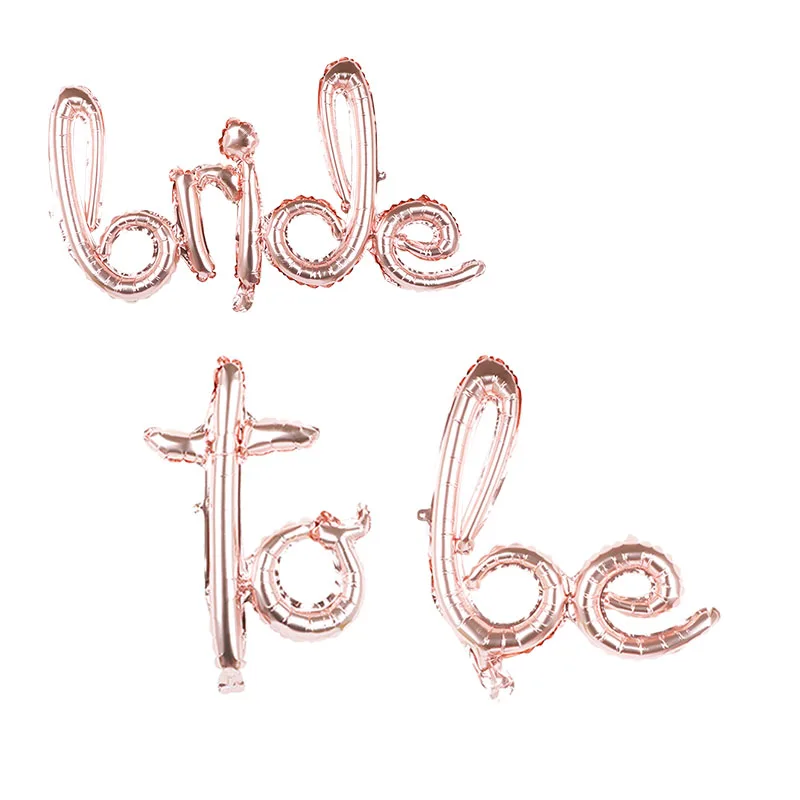 PAPYBAL розовые золотые шары для невесты со сценарием свадебный душ только что