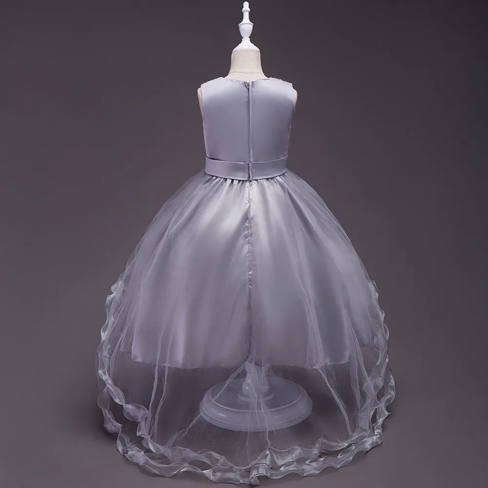 Yeedison Embroidery Kids Wedding Party Dresses For Girls 2018 Flower Princesse Dress Sleeveless Children Costume Girls Prom Gown (10)