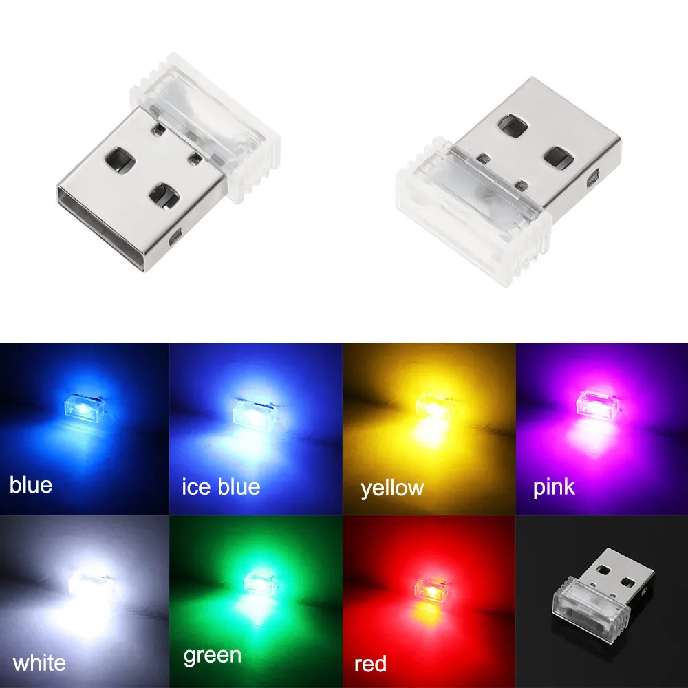 Новый автомобильный Стайлинг интерьерный Декор Usb атмосферный свет мини