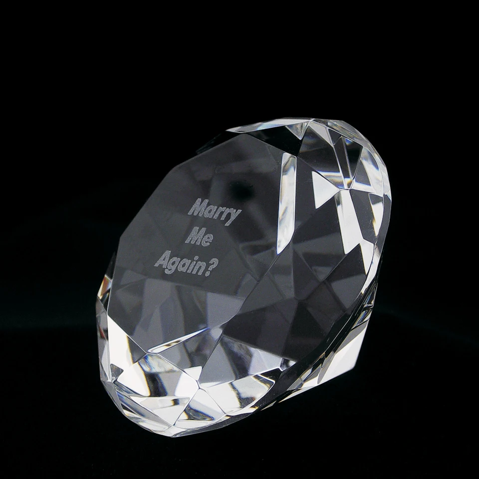 IGNPION Diamant van kristalglas, diamant, helder voor fotografie