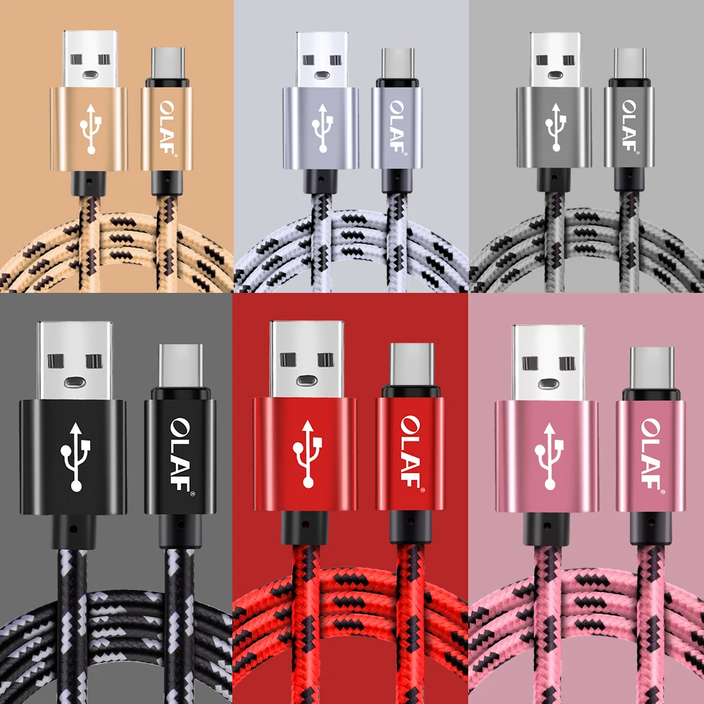Кабель для быстрой зарядки OLAF USB Type C кабель передачи данных 3 1 зарядный usb