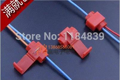 

100 PCS Red Scotch Lock Quick Splice Wire Connector for car free shipping
