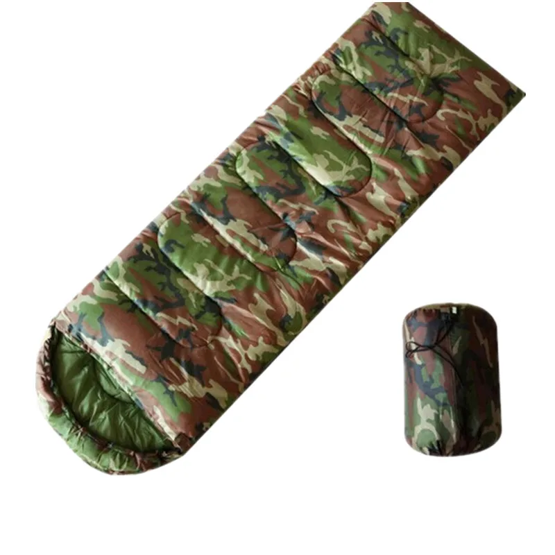 

Outdoor Camping Sleeping bag Envelope hooded sleeping bag Camouflage M033
