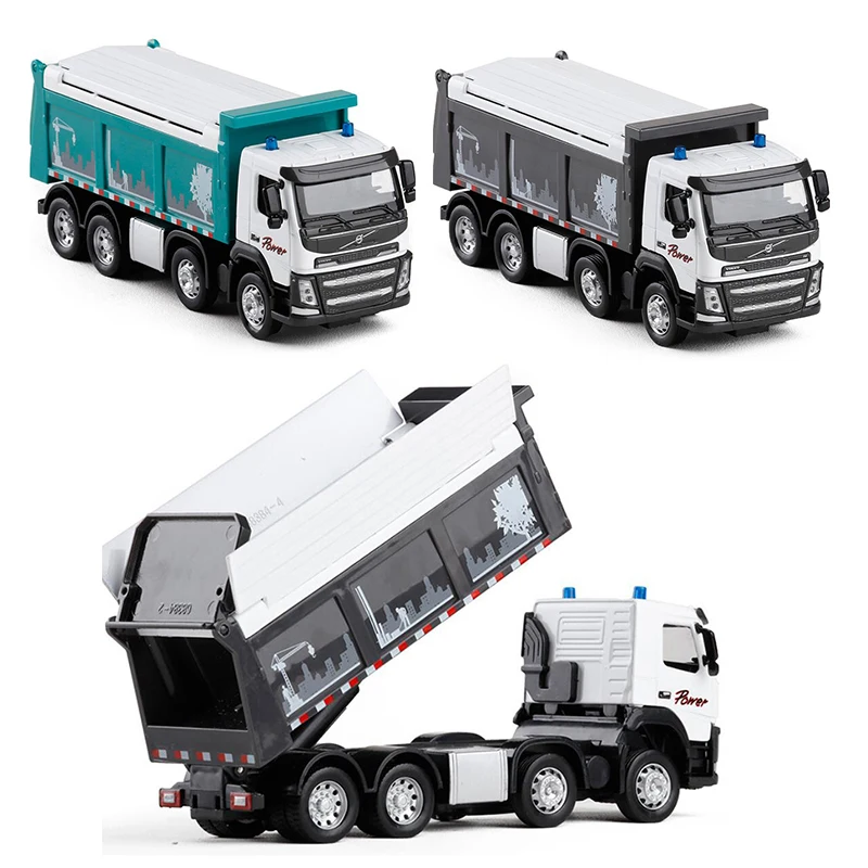 150 Volvo Dump Truck Car Engineering Toy Educational Collection Model