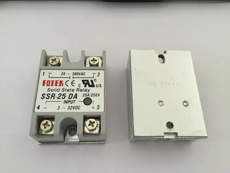 10 шт. SSR25DA SSR-25DA производитель 25A ssr реле вход 3-32VDC выход 24-380VAC | Обустройство дома