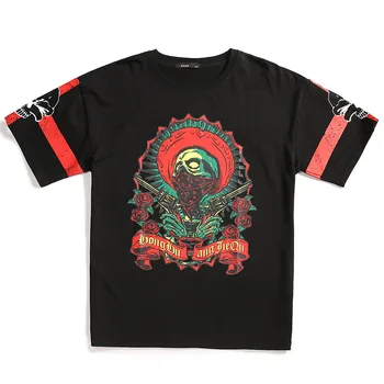 

2019 Summer Arrival T Shirt Men Fashion Loose Cotton T shirt High Quality Letter Print Tee Plus size 6XL 7XL Black