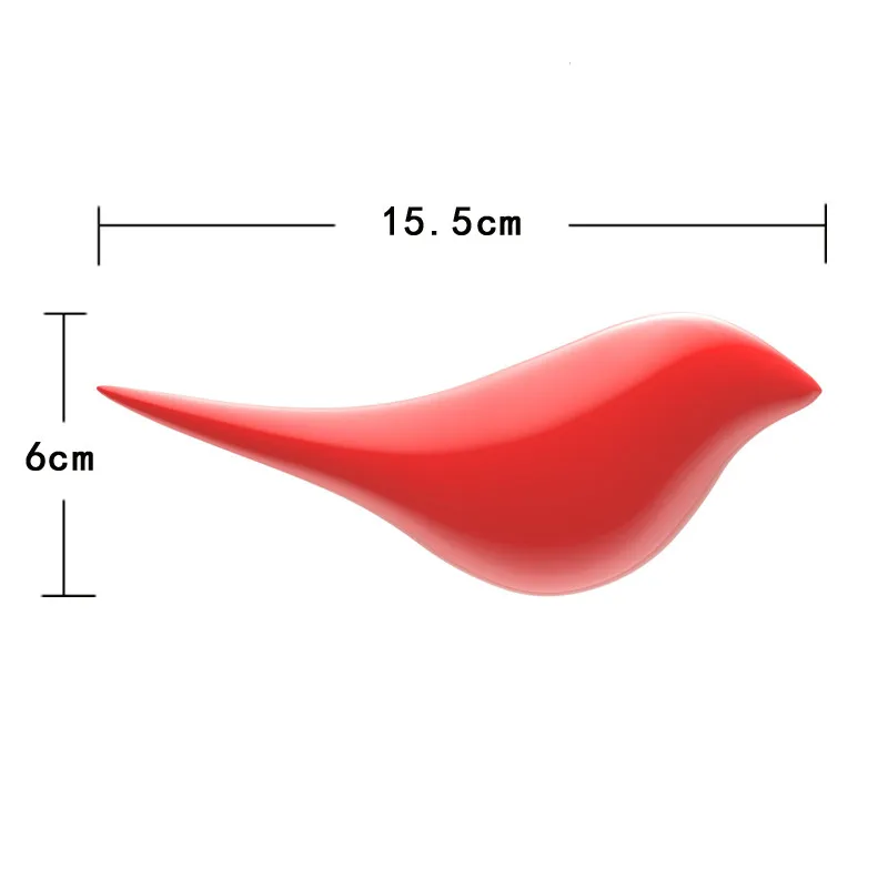 Украшение для дома в скандинавском стиле, разноцветное украшение в виде птиц, украшение на стену - Цвет: Red