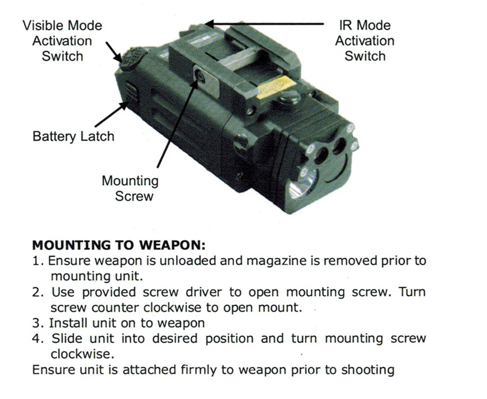 DBAL-PL Тактический ИК лазерный свет комбо стробоскоп оружие Свет светодиодный пистолет фонарик TAC с красным лазером NV осветитель
