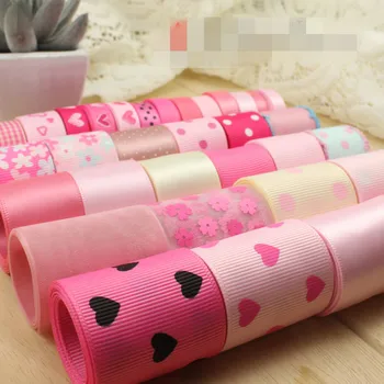 

Sewing Supplies 33YDS Solid Printed Grosgrain Ribbon Satin Tapes Organza Mix Ribbon Set Kids Hair Bows Accessories NDZ-03